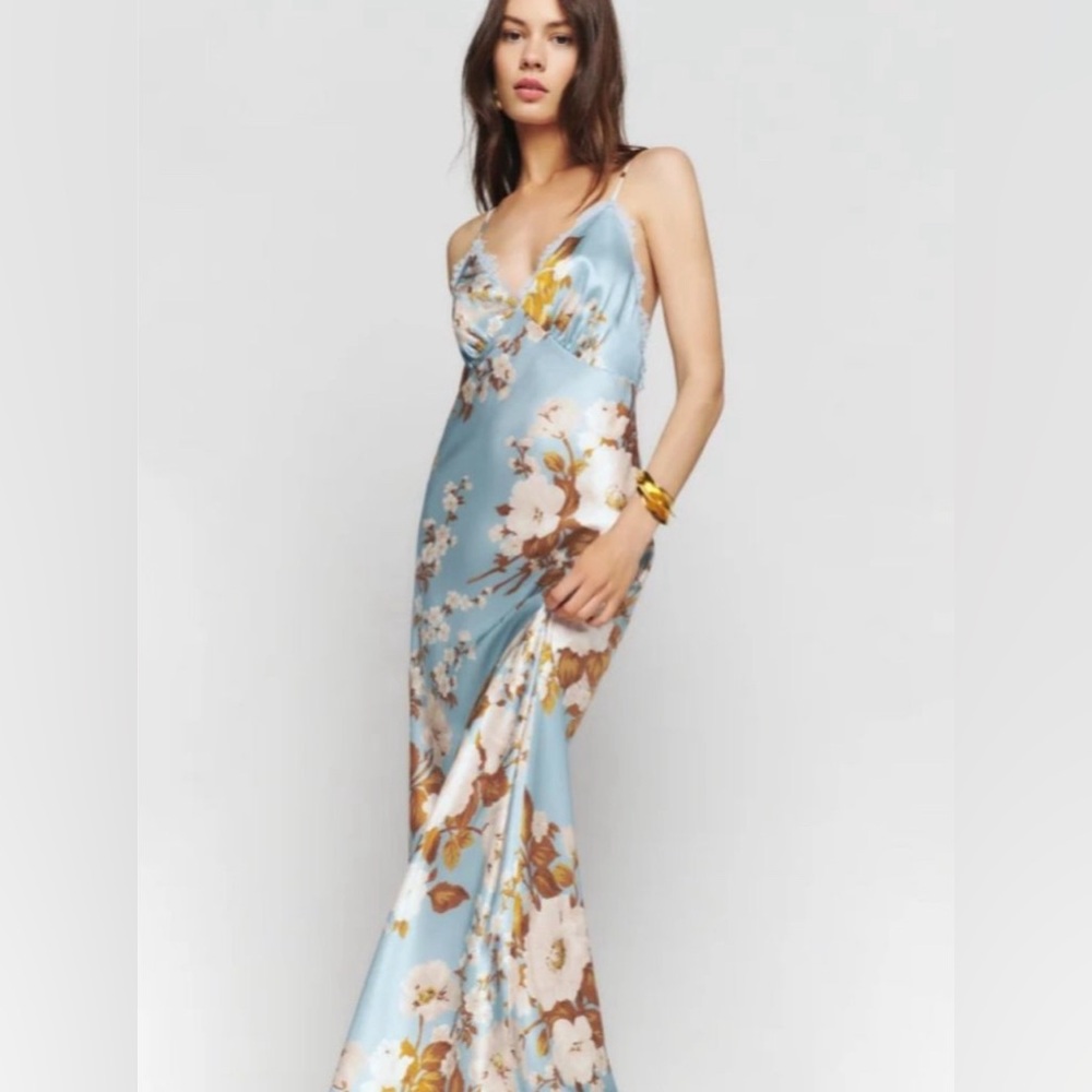 Reformation Maysen Silk Dress. NWT. SIZE 10